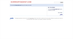 Desktop Screenshot of korrespondent.com